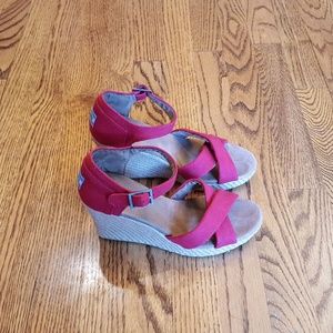 TOMS Strappy Wedge Sandals